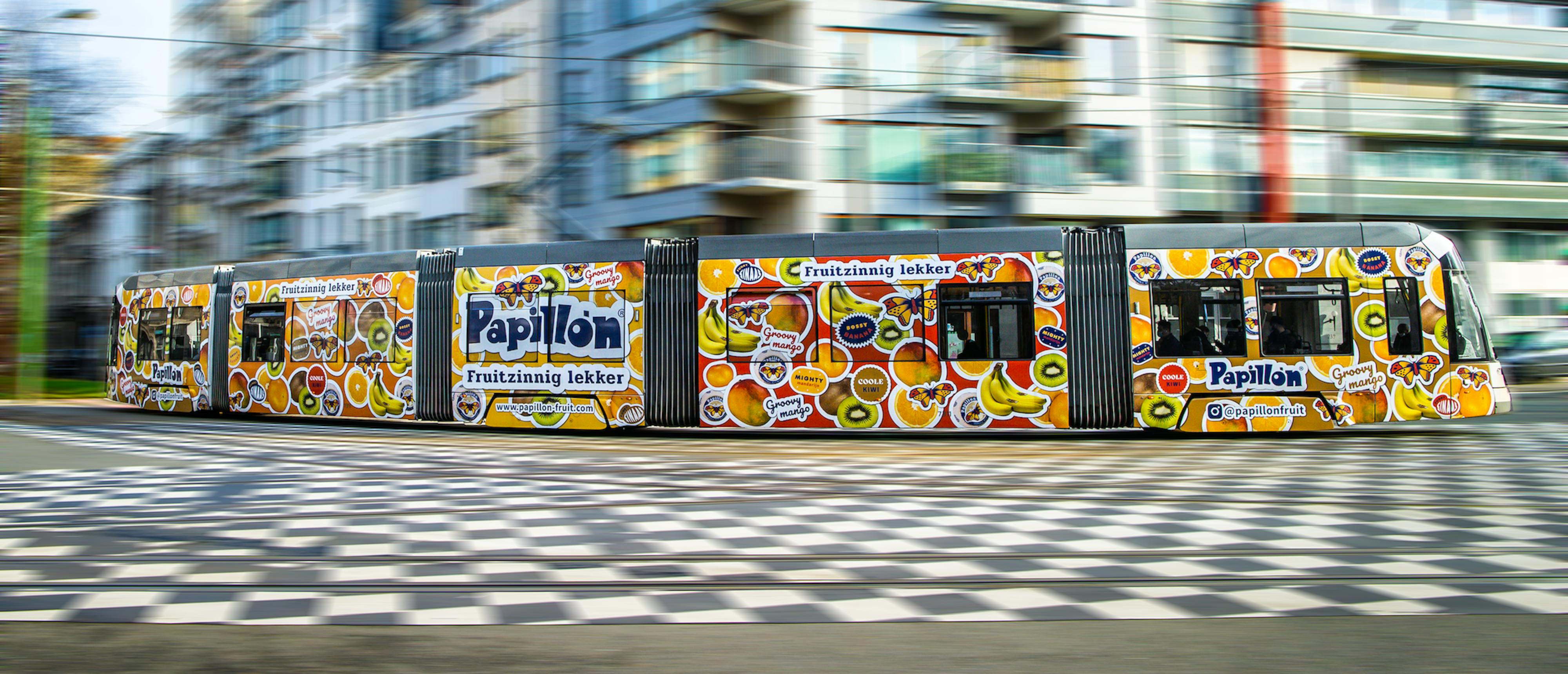 Papillon met beweging