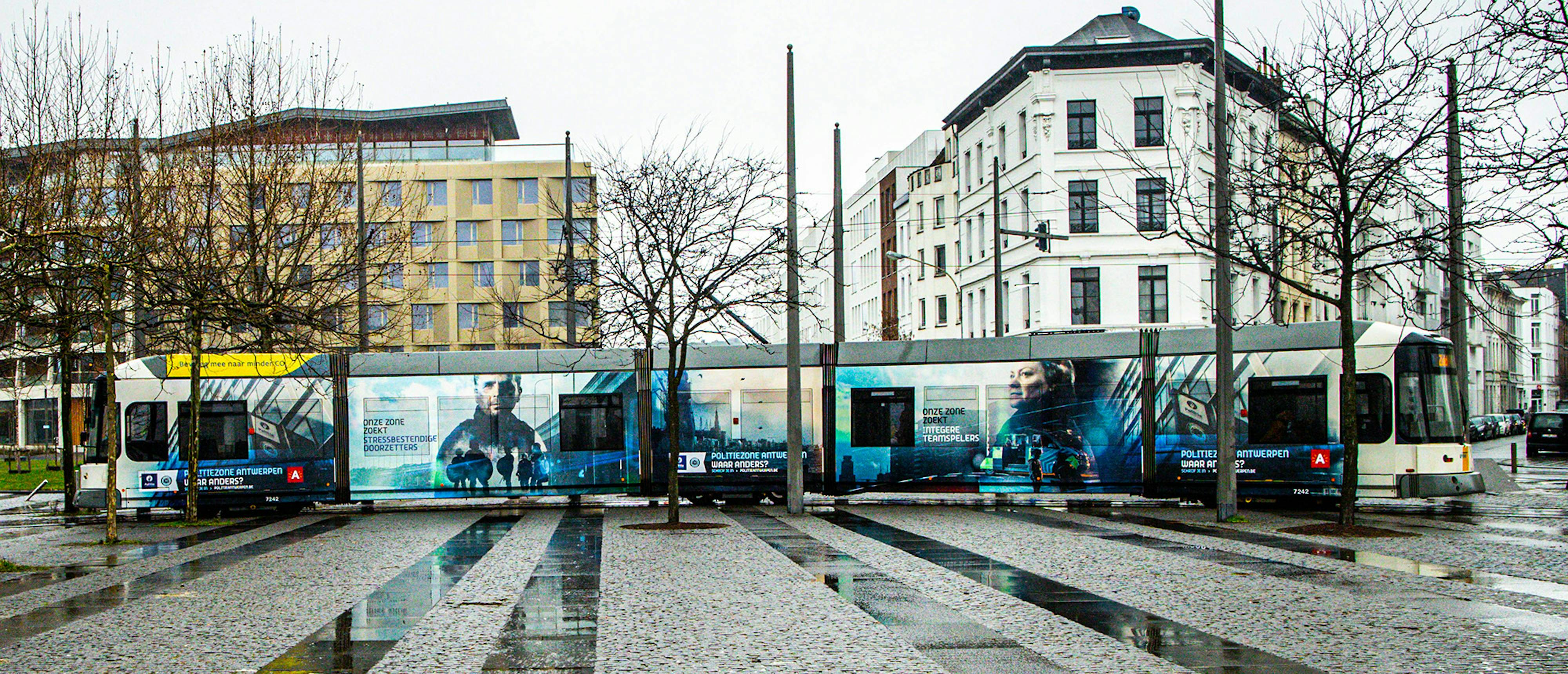 Politie Antwerpen Full wrap tram header